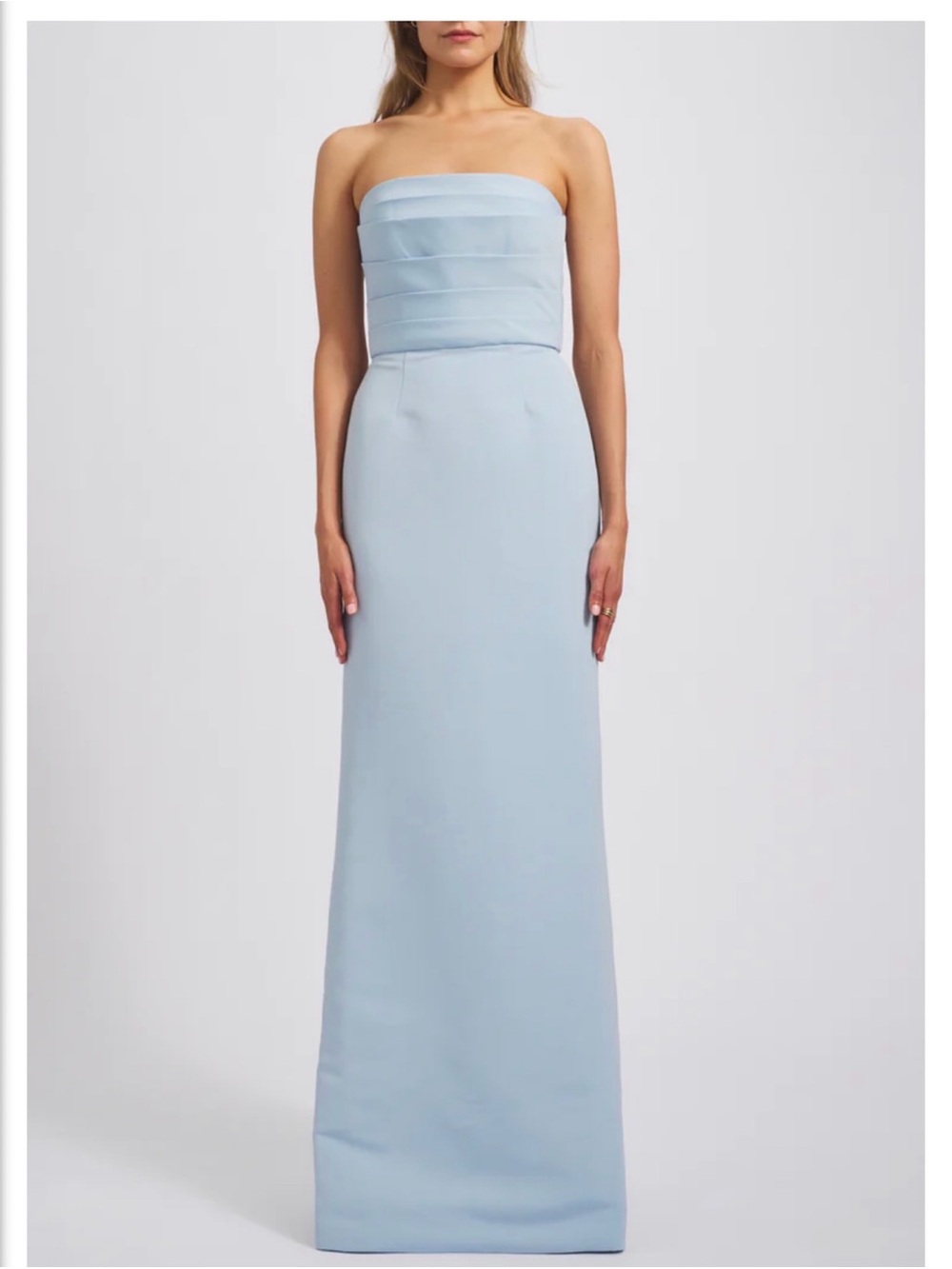Amsale Sonia Gown in Ice Blue